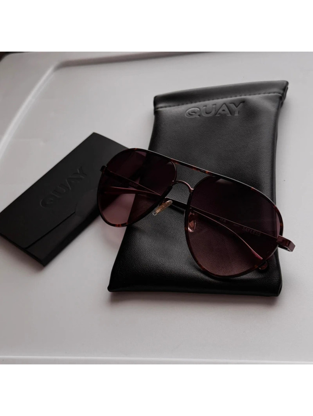 New quay Australia say less dark tortoise frame brown fawn lens sunglasses